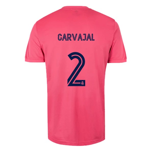 Trikot Real Madrid Auswarts NO.2 Carvajal 2020-21 Pink Fussballtrikots Günstig